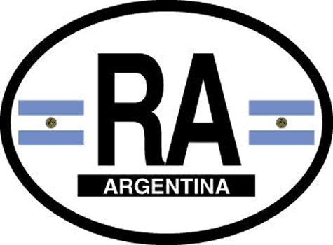 Argentina (Flag-It Oval Reflective Decals)