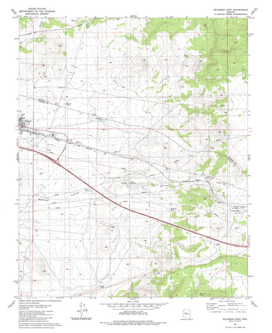 Seligman East, Arizona (7.5'×7.5' Topographic Quadrangle) - Wide World Maps & MORE!