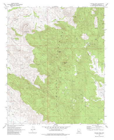 Weaver Peak, Arizona (7.5'×7.5' Topographic Quadrangle) - Wide World Maps & MORE!