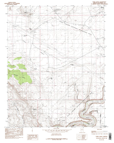 Ferry Swale, Arizona [Map] United States Geological Survey - Wide World Maps & MORE!