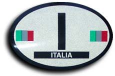 Flagline.com Italy - Oval decal - Wide World Maps & MORE!