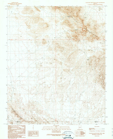 Eagletail Mountains West 7.5' [Map] United States Geological Survey - Wide World Maps & MORE!