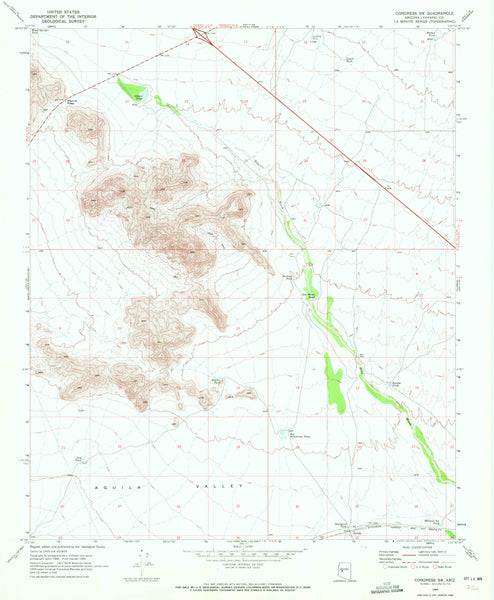 Congress Southwest, AZ 7.5' 1969 [Map] United States Geological Survey - Wide World Maps & MORE!