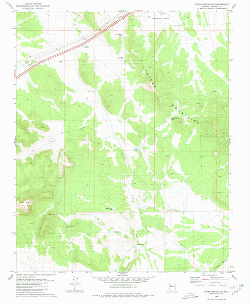 Cross Mountain 7.5' 1980 [Map] United States Geological Survey - Wide World Maps & MORE!