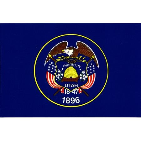 Utah Flag Decal for auto, Truck or Boat - Wide World Maps & MORE!