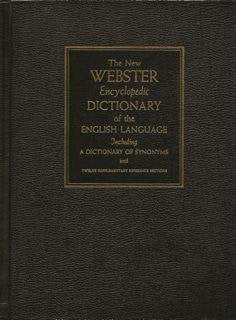 The New Webster Encyclopedic Dictionary of The English Language [Hardcover] Websters