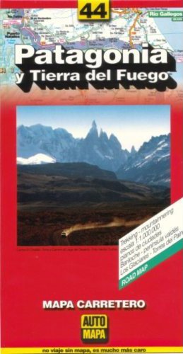 Patagonia and Tierra del Fuego Map, Argentina (Spanish Edition) AutoMapa - Wide World Maps & MORE!