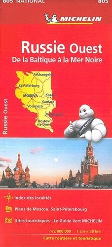 Western Russia From Baltic to Black Sea (National 805) - Wide World Maps & MORE! - Map - Michelin Travel & Lifestyle - Wide World Maps & MORE!