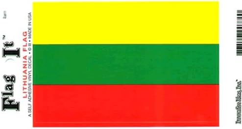 Lithuania Flag Decal for Auto, Truck, or Boat - Wide World Maps & MORE!
