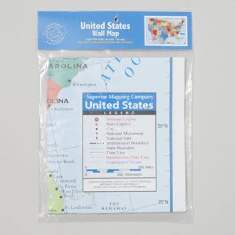 United States of America Wall Map - 40" × 28" USA Full Size - Home | School | Office - Wide World Maps & MORE!
