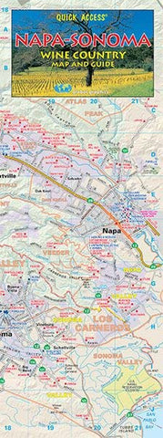 Napa – Sonoma Wine Country, California Recreation Quick(Laminated) Global Graphics - Wide World Maps & MORE!