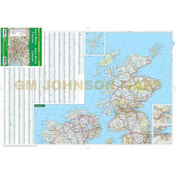 Great Britain & Ireland (International Map Series) Dry Erase Laminated [Map] Freytag & Berndt - Wide World Maps & MORE!