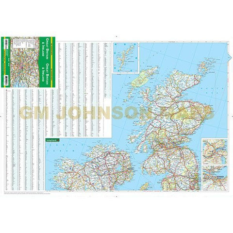 Great Britain & Ireland (International Map Series) Dry Erase Laminated [Map] Freytag & Berndt - Wide World Maps & MORE!