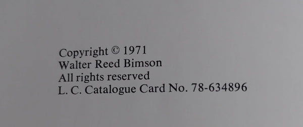 The West and Walter Bimson [Hardcover] Bimson, Walter Reed - Wide World Maps & MORE!