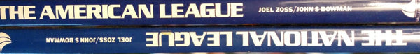 The National League a History and The American League a History (2 Volume Set) [Unknown Binding] John S. Bowman and Joel Zoss - Wide World Maps & MORE!