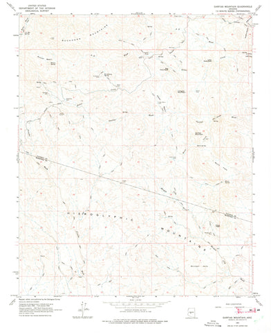Garfias Mountain, Arizona 1964 (7.5'×7.5' Topographic Quadrangle) [Map] United States Geological Survey - Wide World Maps & MORE!