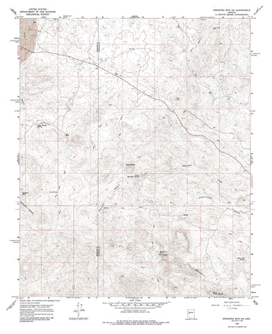ARRASTRA MTN NE, AZÊ7.5' 1967 [Map] United States Geological Survey - Wide World Maps & MORE!