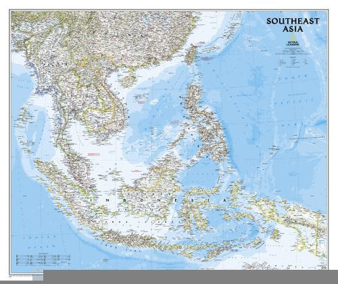 Southeast Asia Wall Map (Classic Style, Gloss Laminated) - Wide World Maps & MORE!