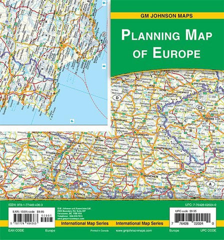 Europe Planning Map, Europe Countries 1:5M GMJ [Map] Freytag-Berndt - Wide World Maps & MORE!