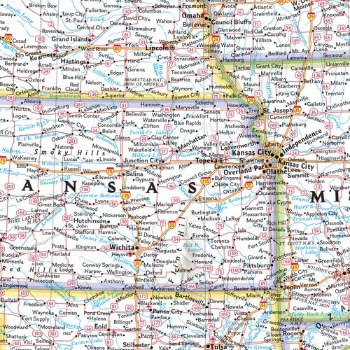 United States Wall Map - Classic Political Reference Map (43.5 x 30.5 in) Paper/Non-Laminated - Wide World Maps & MORE!