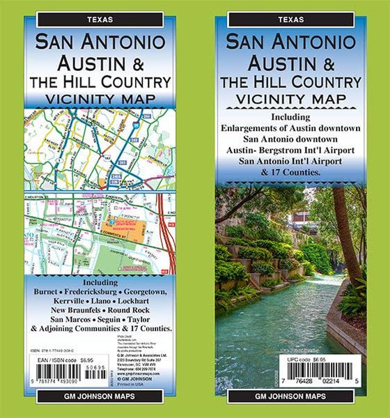 San Antonio ? Austin & the Hill Country, Texas Regional Map [Map] GM Johnson - Wide World Maps & MORE!