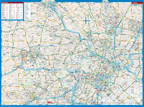 Laminated Tokyo Map by Borch (English Edition) [Map] Borch