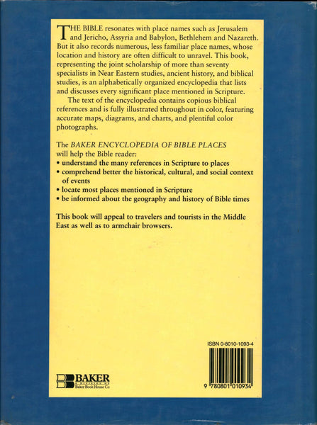 Baker Encyclopedia of Bible Places: Towns & Cities, Countries & States, Archaeology & Topography Bimson, John J. - Wide World Maps & MORE!