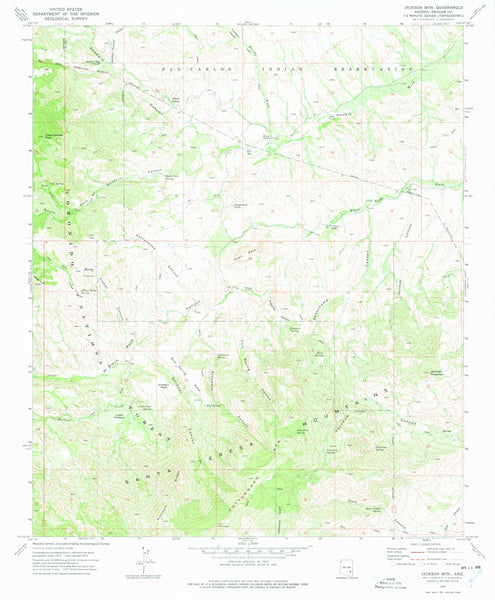 JACKSON MTN [Map] United States Geological Survey - Wide World Maps & MORE!