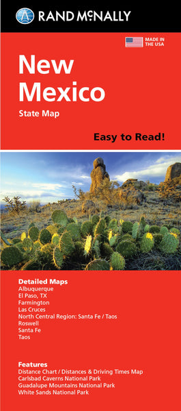 Rand McNally Easy To Read Folded Map: New Mexico State Map - Wide World Maps & MORE!