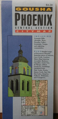 Gousha Phoenix Central, Az Citymap H.M. Gousha Company - Wide World Maps & MORE!