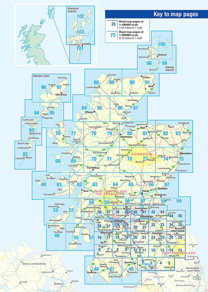 Philip's Navigator Scotland (Philip's Road Atlases) [Spiral-bound] Philip's Maps - Wide World Maps & MORE!