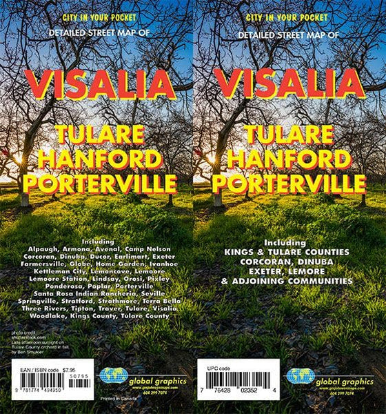 Visalia / Hanford / Tulare & Kings Counties, California Street Map [Map] GM Johnson - Wide World Maps & MORE!