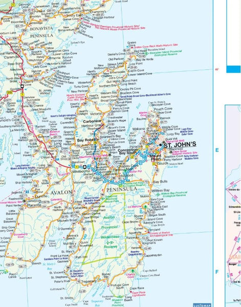 Atlantic Canada Road Map - Wide World Maps & MORE!