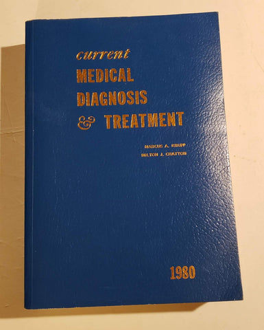 Current medical diagnosis & treatment, 1980 Krupp, Marcus A