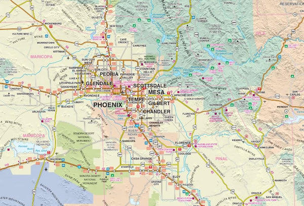 Arizona Road Map (State in Your Pocket)