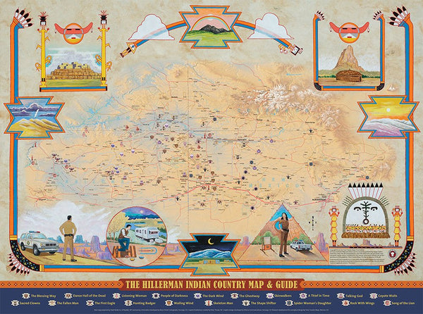 The Hillerman Indian Country Map And Guide - Wide World Maps & MORE!