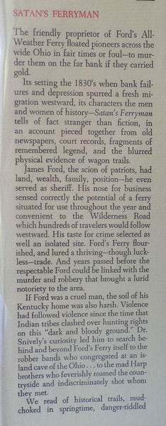 Satan's Ferryman: A True Tale of the Old Frontier W. D. Snively, Jr. and Louanna Furbee - Wide World Maps & MORE!