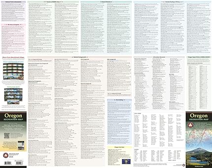 Oregon Recreation Map - Wide World Maps & MORE!