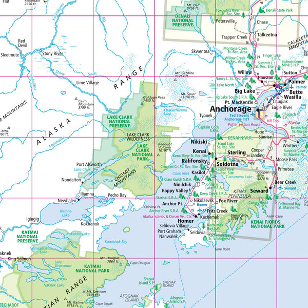 Rand McNally Easy to Fold: Alaska State Laminated Map - Wide World Maps & MORE!