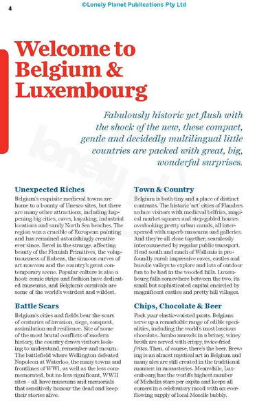 Lonely Planet Belgium & Luxembourg (Multi Country Guide) Lonely Planet; Smith, Helena; Symington, Andy and Wheeler, Donna - Wide World Maps & MORE!