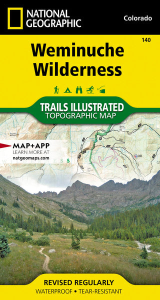 Weminuche Wilderness Map (National Geographic Trails Illustrated Map, 140) [Map] National Geographic Maps - Trails Illustrated - Wide World Maps & MORE!