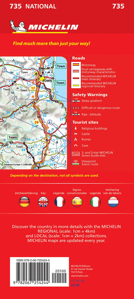 Italy 2022 - Michelin National Map 735 [Map] Michelin