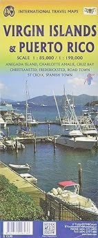 Puerto Rico & Virgin Islands Travel Ref. Map 1:190,000/85,000 - Wide World Maps & MORE!