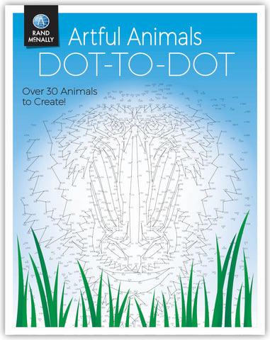 Artful Animals Dot-To-Dot [Paperback] Rand McNally - Wide World Maps & MORE!
