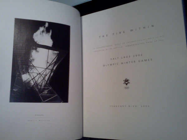 THE FIRE WITHIN - Salt Lake City 2002 [Hardcover] Salt Lake Olympic Committee - Wide World Maps & MORE!