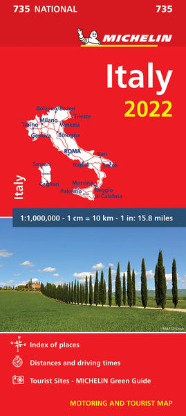 Italy 2022 - Michelin National Map 735 [Map] Michelin