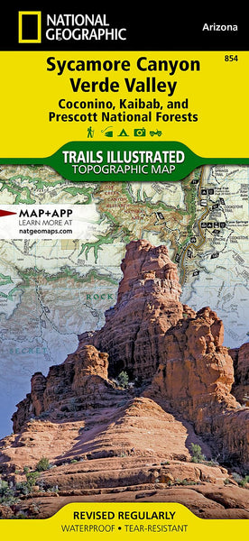 Sycamore Canyon, Verde Valley Map [Coconino, Kaibab, and Prescott National Forests] (National Geographic Trails Illustrated Map, 854) [Map] National Geographic Maps - Trails Illustrated - Wide World Maps & MORE!