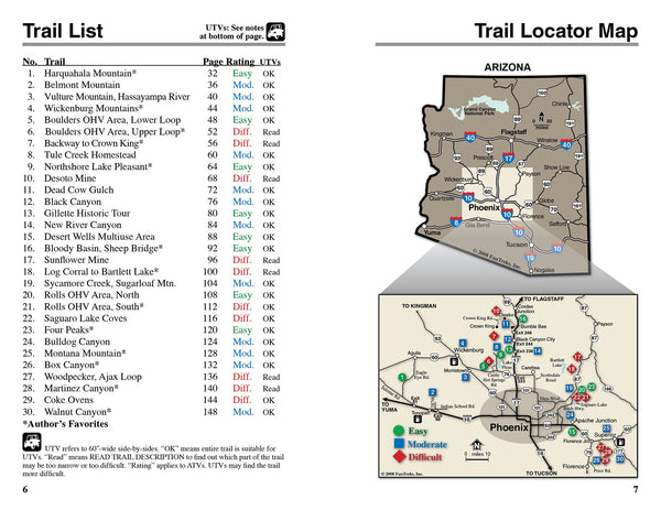 Atv Trails Guide Arizona Phoenix Region Wells, Charles a and Peterson, Matt