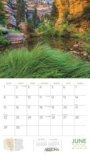 Arizona Highways 2025 Scenic Wall Calendar [Staple Bound] Arizona Highways Contributors - Wide World Maps & MORE!
