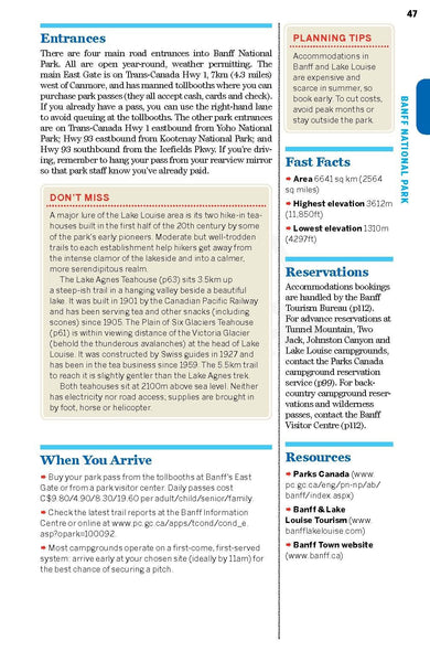 Lonely Planet Banff, Jasper and Glacier National Parks (Travel Guide) - Wide World Maps & MORE!